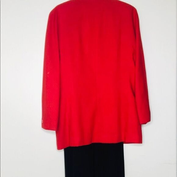 Ronni Nicole Skirt Set - Red Long Sleeve Blazer, Black Sleeveless Dress - Picture 2 of 12